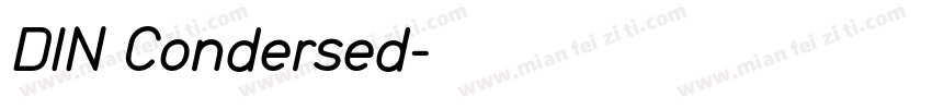 DIN Condersed字体转换